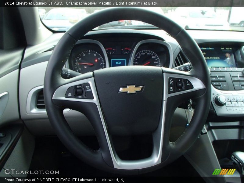 Champagne Silver Metallic / Light Titanium/Jet Black 2014 Chevrolet Equinox LT AWD