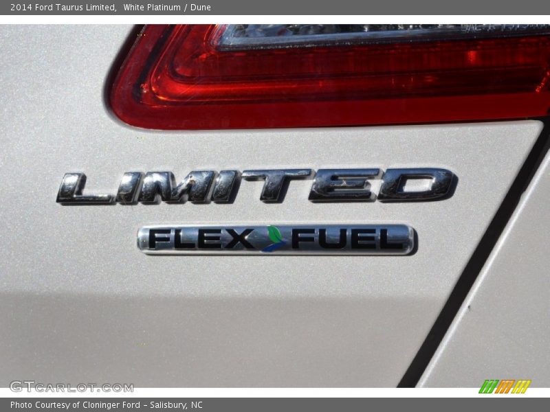 White Platinum / Dune 2014 Ford Taurus Limited