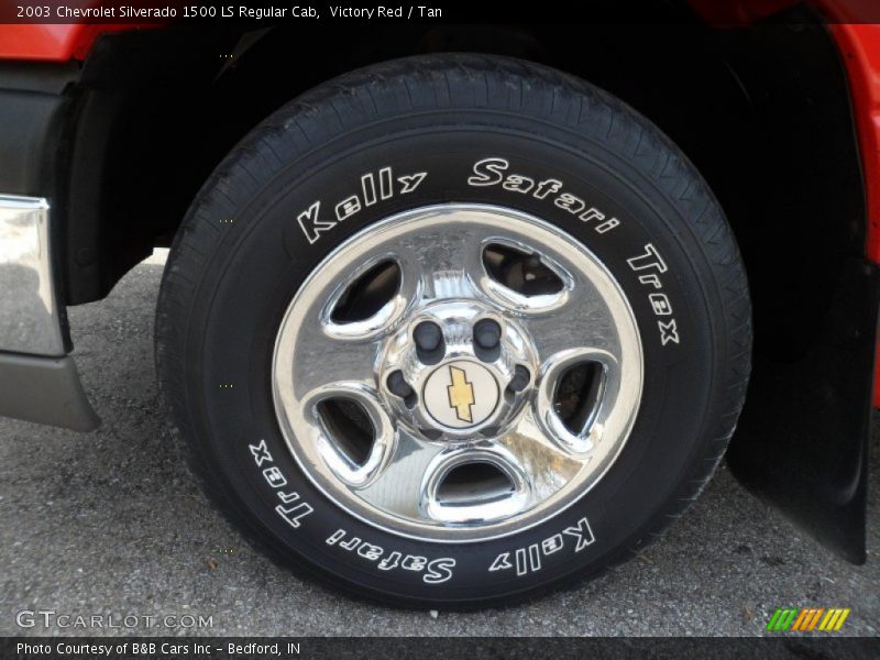 Victory Red / Tan 2003 Chevrolet Silverado 1500 LS Regular Cab