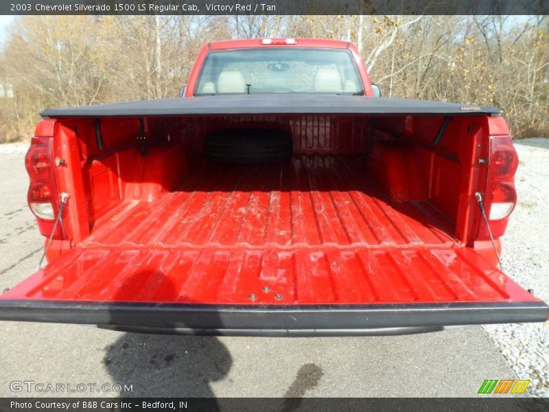 Victory Red / Tan 2003 Chevrolet Silverado 1500 LS Regular Cab