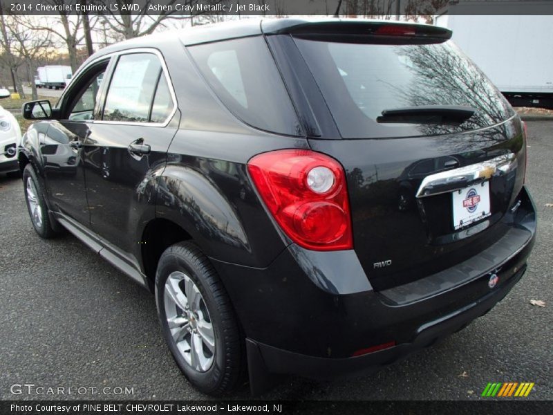 Ashen Gray Metallic / Jet Black 2014 Chevrolet Equinox LS AWD
