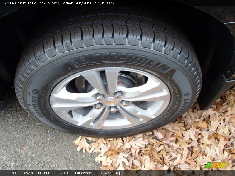 Ashen Gray Metallic / Jet Black 2014 Chevrolet Equinox LS AWD