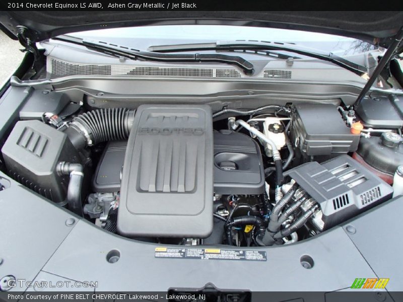 Ashen Gray Metallic / Jet Black 2014 Chevrolet Equinox LS AWD