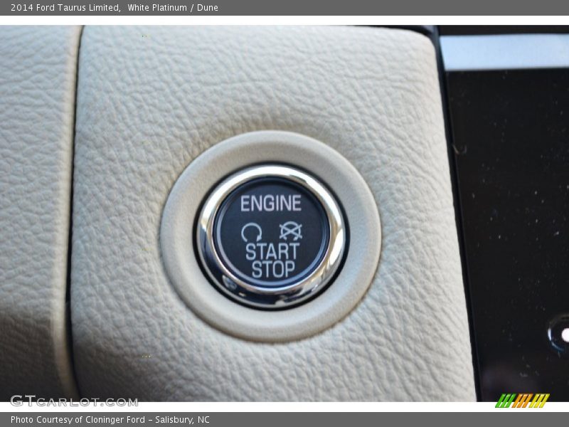 White Platinum / Dune 2014 Ford Taurus Limited