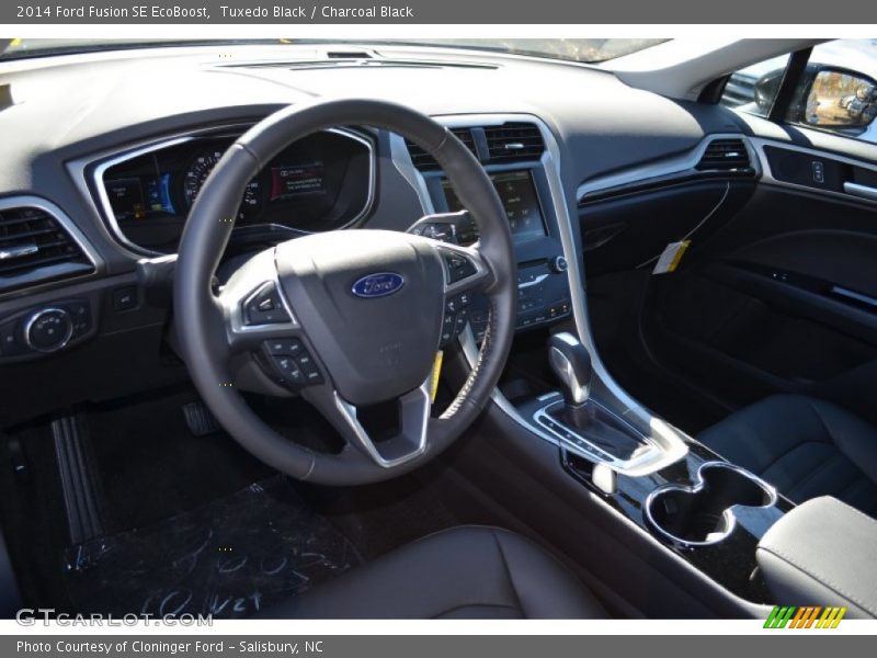 Tuxedo Black / Charcoal Black 2014 Ford Fusion SE EcoBoost