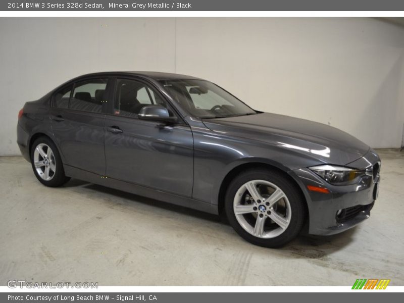 Mineral Grey Metallic / Black 2014 BMW 3 Series 328d Sedan