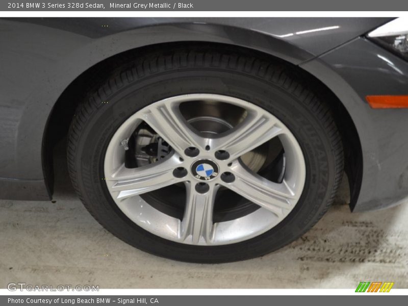 Mineral Grey Metallic / Black 2014 BMW 3 Series 328d Sedan