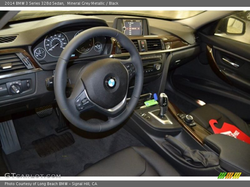 Mineral Grey Metallic / Black 2014 BMW 3 Series 328d Sedan