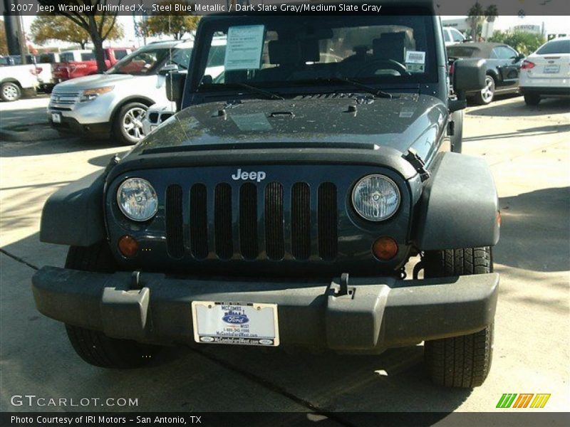 Steel Blue Metallic / Dark Slate Gray/Medium Slate Gray 2007 Jeep Wrangler Unlimited X