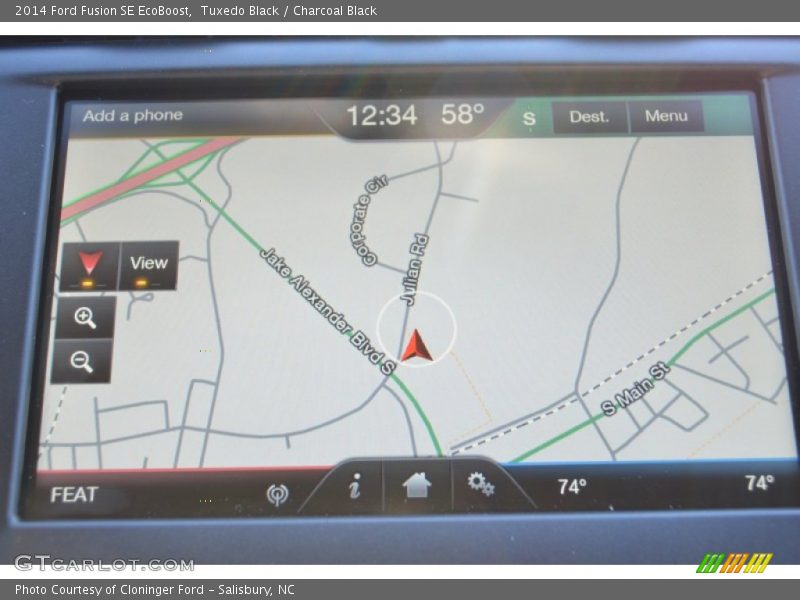 Tuxedo Black / Charcoal Black 2014 Ford Fusion SE EcoBoost