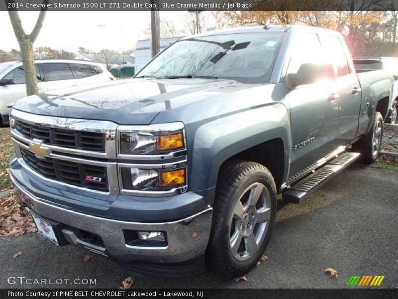 Blue Granite Metallic / Jet Black 2014 Chevrolet Silverado 1500 LT Z71 Double Cab