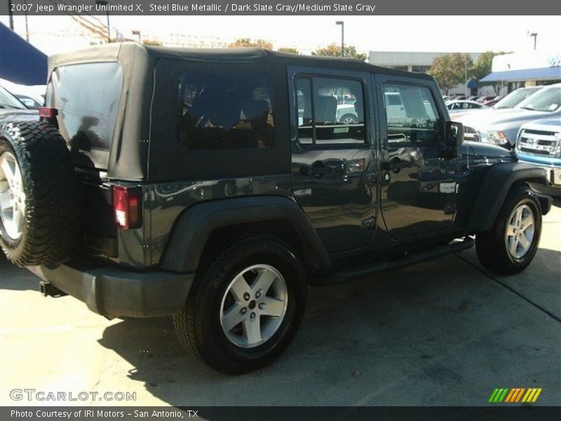 Steel Blue Metallic / Dark Slate Gray/Medium Slate Gray 2007 Jeep Wrangler Unlimited X