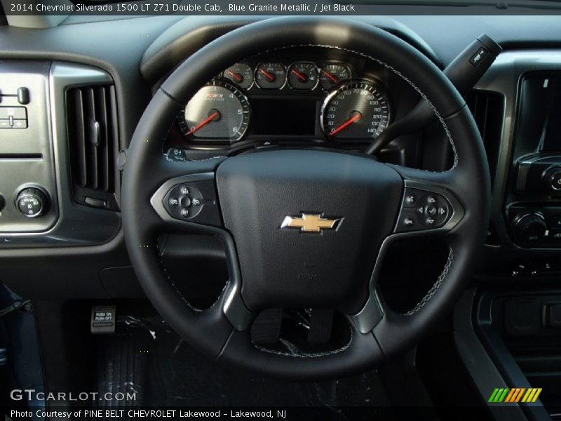 Blue Granite Metallic / Jet Black 2014 Chevrolet Silverado 1500 LT Z71 Double Cab