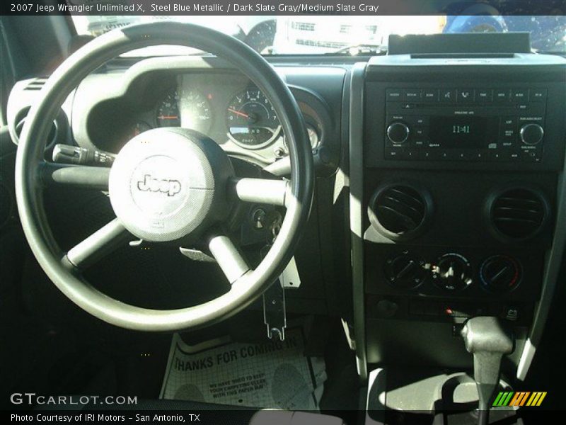 Steel Blue Metallic / Dark Slate Gray/Medium Slate Gray 2007 Jeep Wrangler Unlimited X