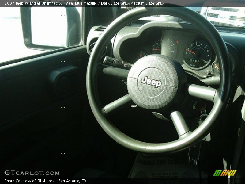 Steel Blue Metallic / Dark Slate Gray/Medium Slate Gray 2007 Jeep Wrangler Unlimited X