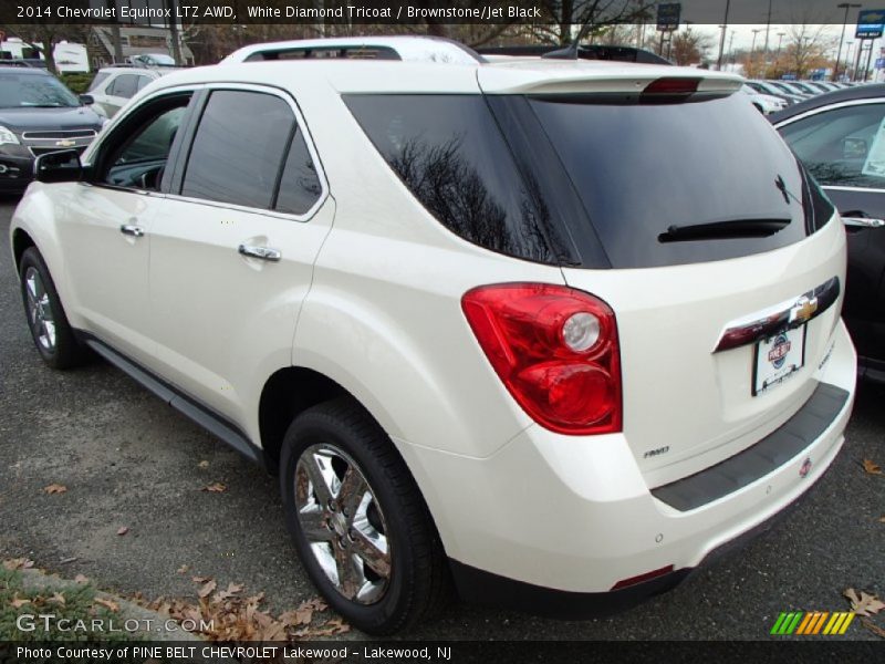 White Diamond Tricoat / Brownstone/Jet Black 2014 Chevrolet Equinox LTZ AWD