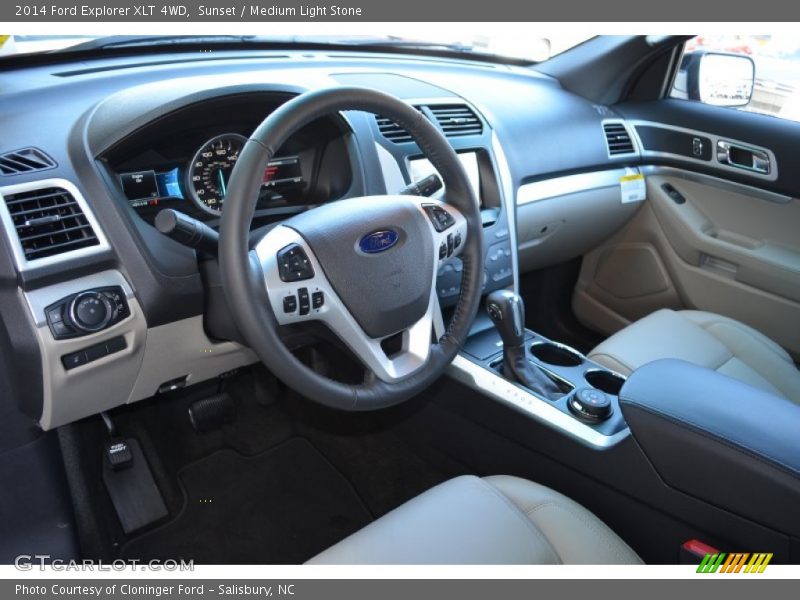 Sunset / Medium Light Stone 2014 Ford Explorer XLT 4WD