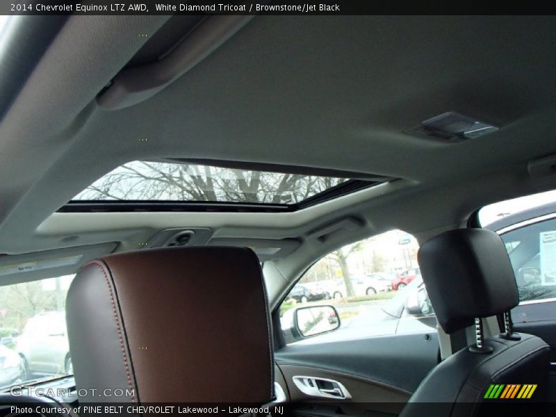 White Diamond Tricoat / Brownstone/Jet Black 2014 Chevrolet Equinox LTZ AWD