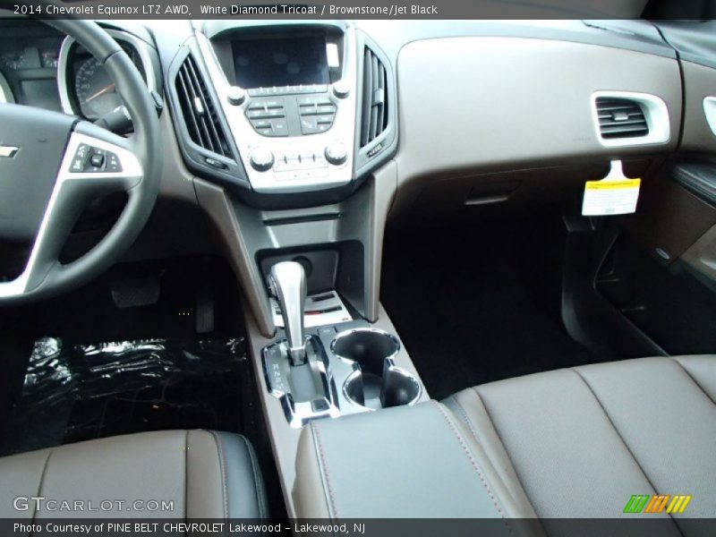 White Diamond Tricoat / Brownstone/Jet Black 2014 Chevrolet Equinox LTZ AWD