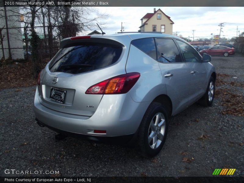 Brilliant Silver Metallic / Black 2010 Nissan Murano S AWD