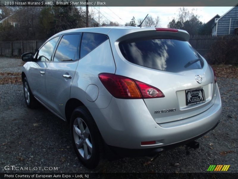 Brilliant Silver Metallic / Black 2010 Nissan Murano S AWD