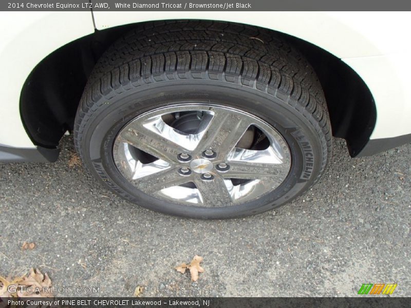 White Diamond Tricoat / Brownstone/Jet Black 2014 Chevrolet Equinox LTZ AWD