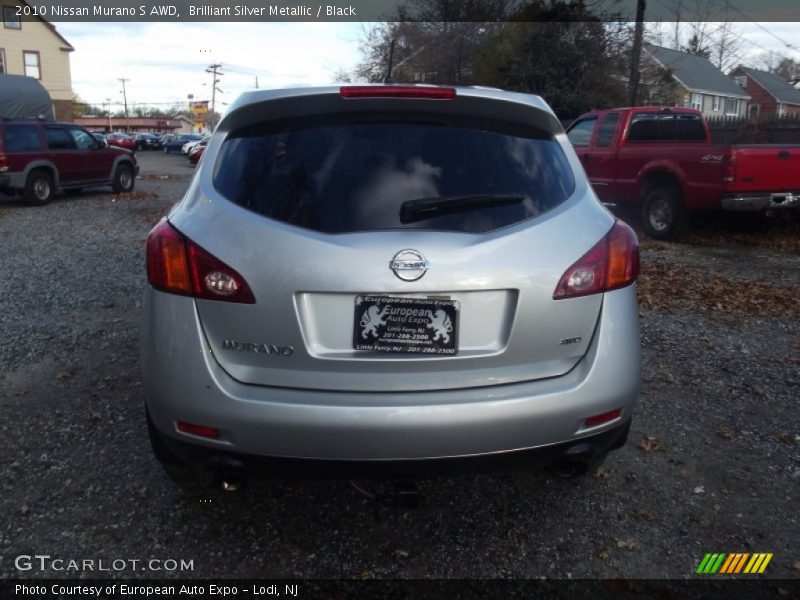 Brilliant Silver Metallic / Black 2010 Nissan Murano S AWD
