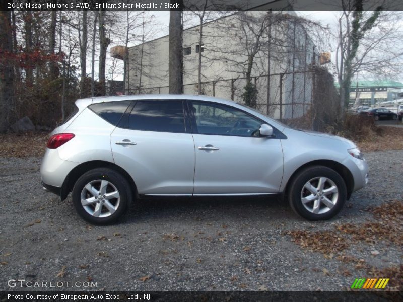 Brilliant Silver Metallic / Black 2010 Nissan Murano S AWD