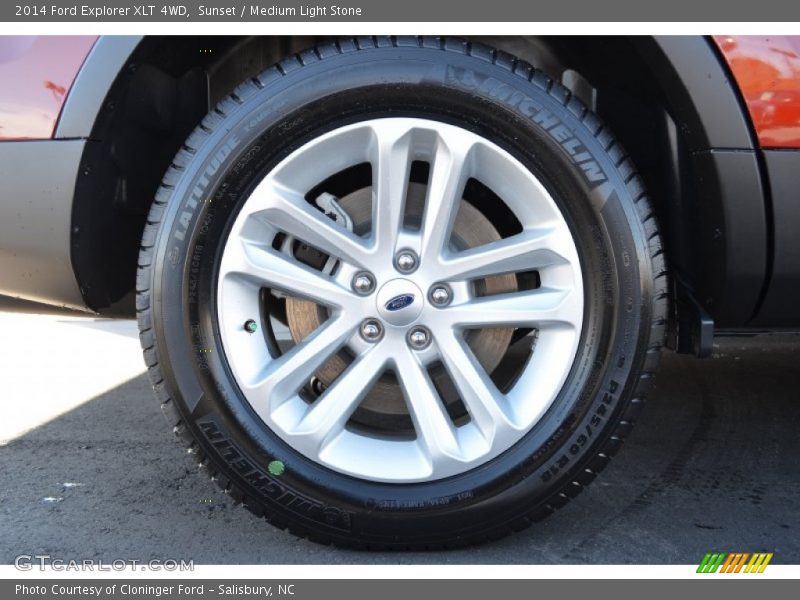 Sunset / Medium Light Stone 2014 Ford Explorer XLT 4WD