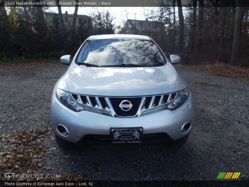 Brilliant Silver Metallic / Black 2010 Nissan Murano S AWD