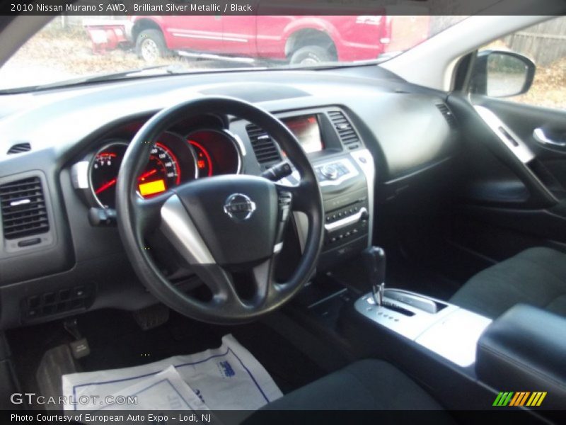 Brilliant Silver Metallic / Black 2010 Nissan Murano S AWD