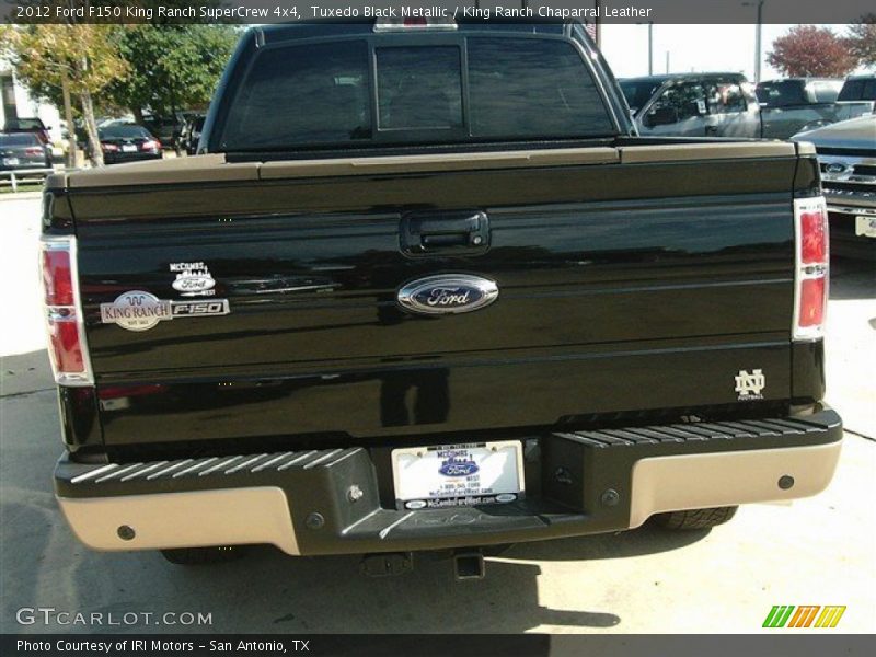 Tuxedo Black Metallic / King Ranch Chaparral Leather 2012 Ford F150 King Ranch SuperCrew 4x4