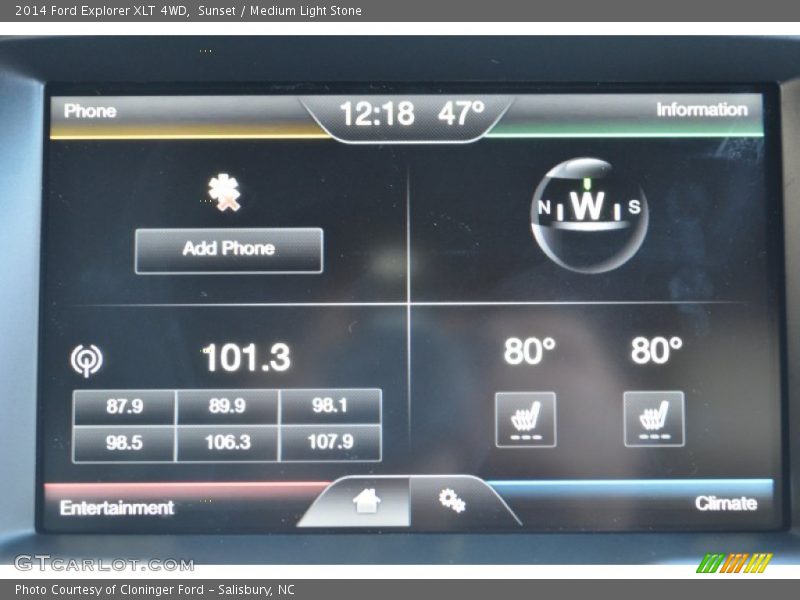 Sunset / Medium Light Stone 2014 Ford Explorer XLT 4WD