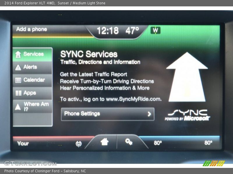 Sunset / Medium Light Stone 2014 Ford Explorer XLT 4WD