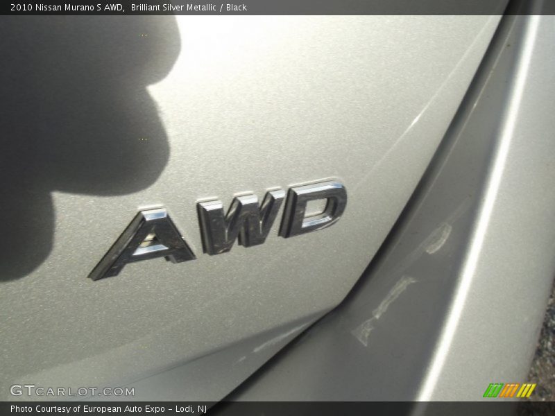 Brilliant Silver Metallic / Black 2010 Nissan Murano S AWD
