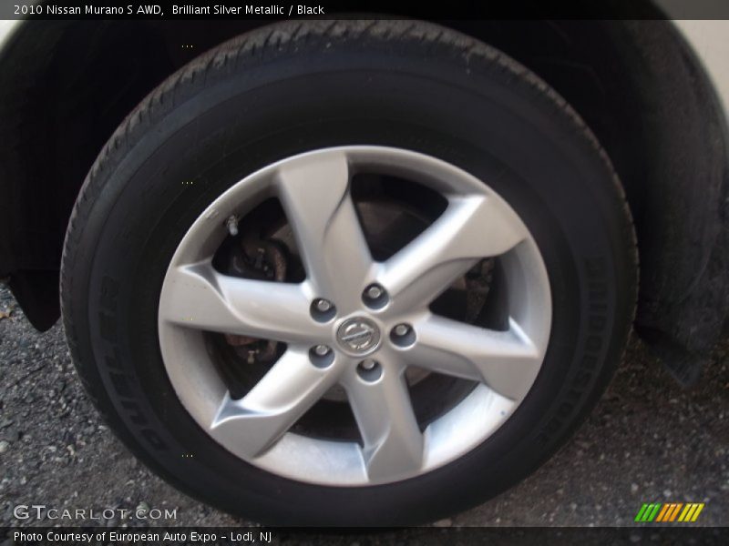 Brilliant Silver Metallic / Black 2010 Nissan Murano S AWD
