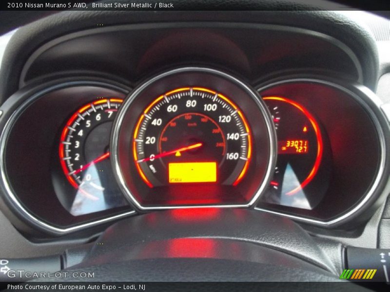 Brilliant Silver Metallic / Black 2010 Nissan Murano S AWD