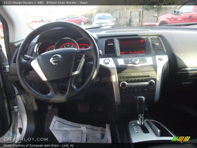 Brilliant Silver Metallic / Black 2010 Nissan Murano S AWD
