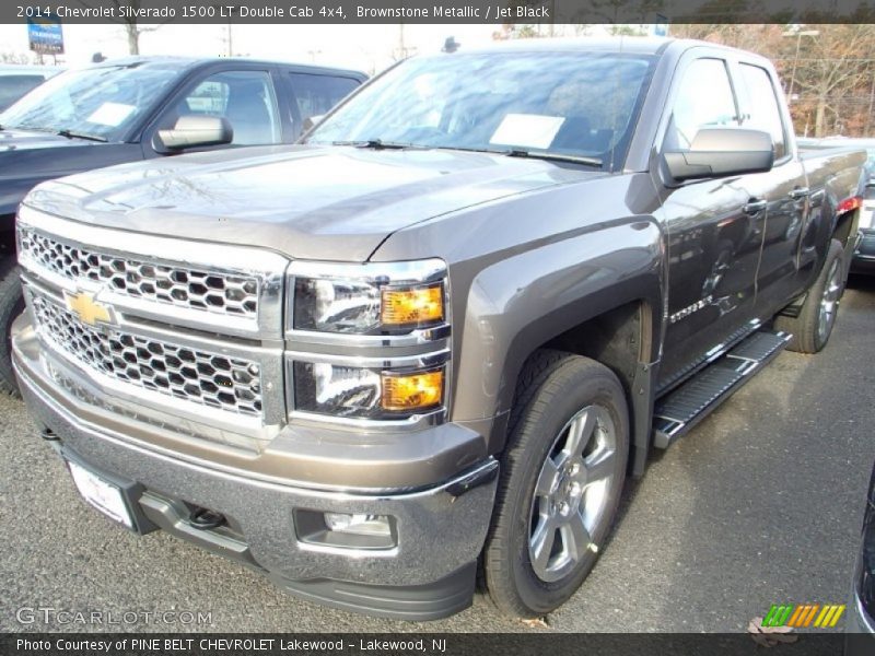 Brownstone Metallic / Jet Black 2014 Chevrolet Silverado 1500 LT Double Cab 4x4