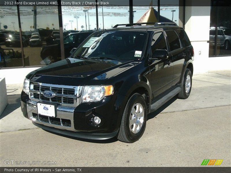 Ebony Black / Charcoal Black 2012 Ford Escape Limited 4WD