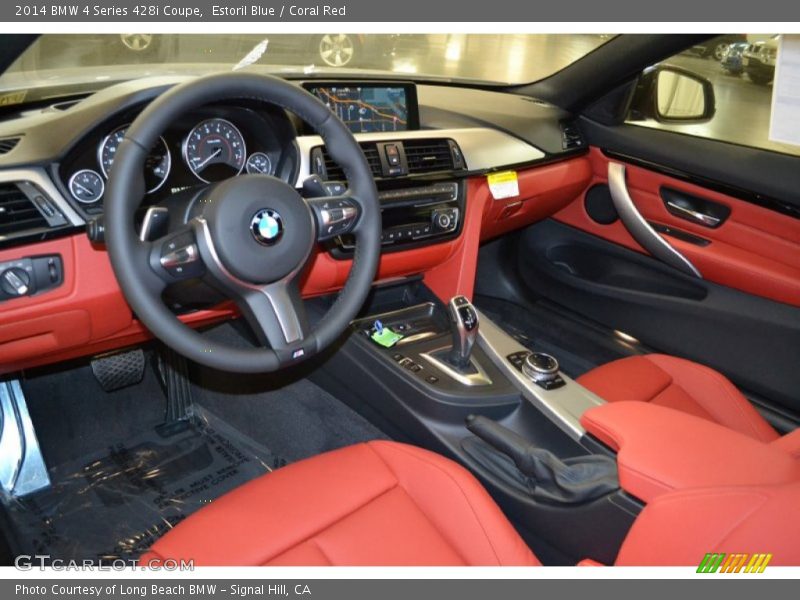 Coral Red Interior - 2014 4 Series 428i Coupe 