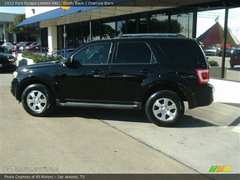 Ebony Black / Charcoal Black 2012 Ford Escape Limited 4WD