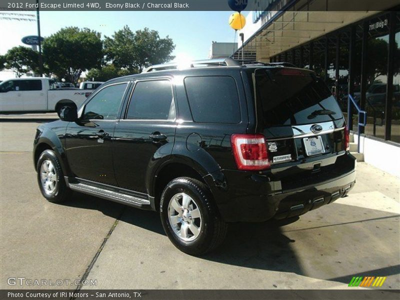 Ebony Black / Charcoal Black 2012 Ford Escape Limited 4WD