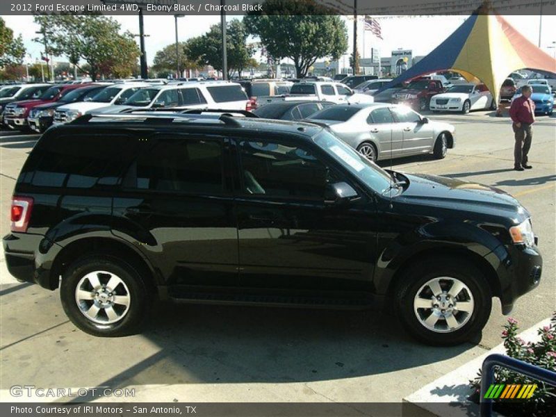 Ebony Black / Charcoal Black 2012 Ford Escape Limited 4WD