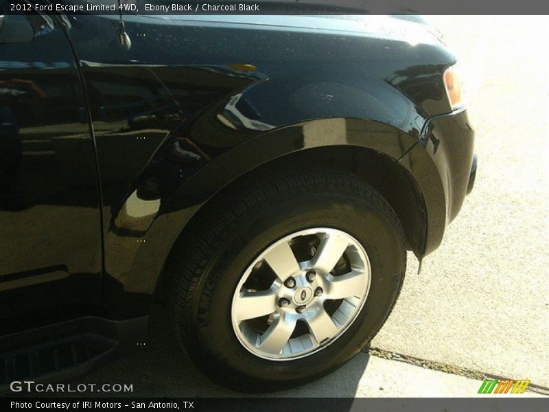 Ebony Black / Charcoal Black 2012 Ford Escape Limited 4WD