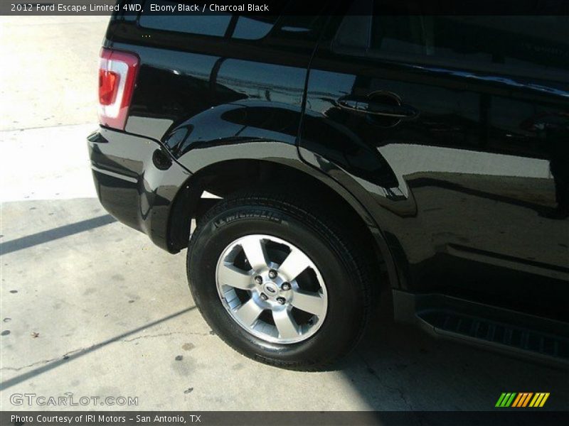 Ebony Black / Charcoal Black 2012 Ford Escape Limited 4WD