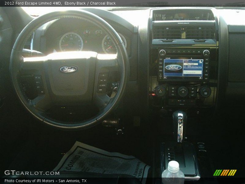 Ebony Black / Charcoal Black 2012 Ford Escape Limited 4WD