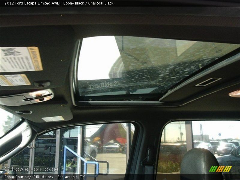 Ebony Black / Charcoal Black 2012 Ford Escape Limited 4WD