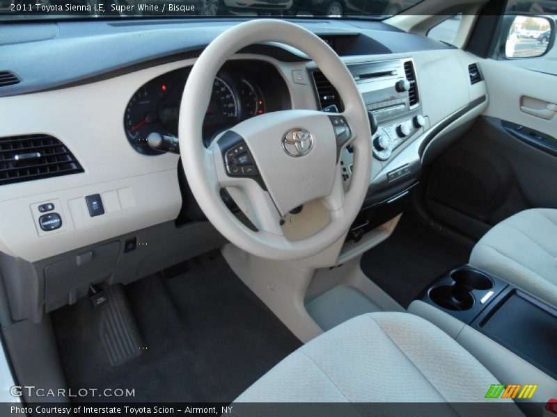 Super White / Bisque 2011 Toyota Sienna LE