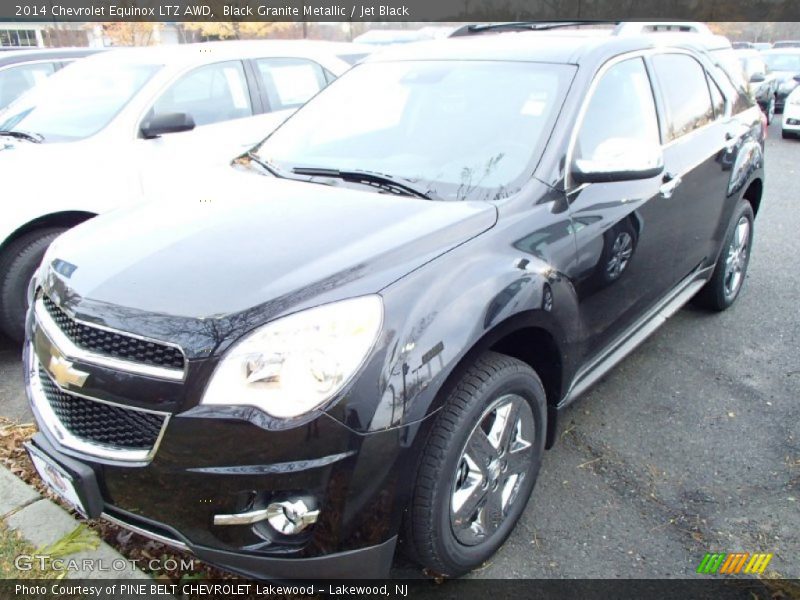 Black Granite Metallic / Jet Black 2014 Chevrolet Equinox LTZ AWD